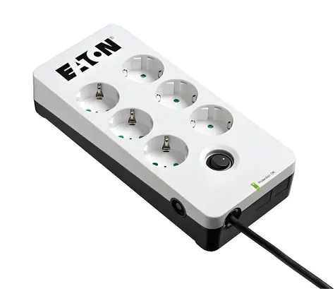 EATON Protection Box PB6D / Prepäťová ochrana / 6 zásuviek / 1,5 m / 10 A