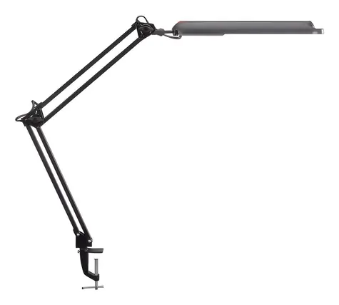 Maul Atlantic čierna / Stolová LED lampa / klip na stôl / 2140 lx / 6500 K