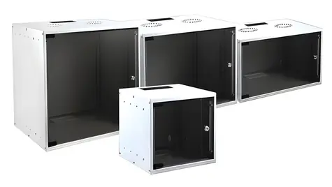 EFB WGB-1909WS.45 biela / Nástenný rozvádzač / 9U / hĺbka 450 mm / nosnosť 80 kg / nezmontovaný
