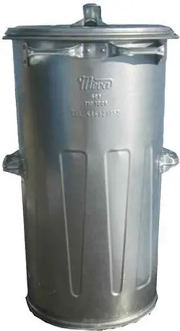 Meva Popolnice 110 l guľatá / Popolnice / 55 × 87 × 55 cm