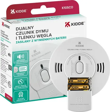 Kidde K10SCO / Hlásič dymu a CO / kombinovaný 2v1