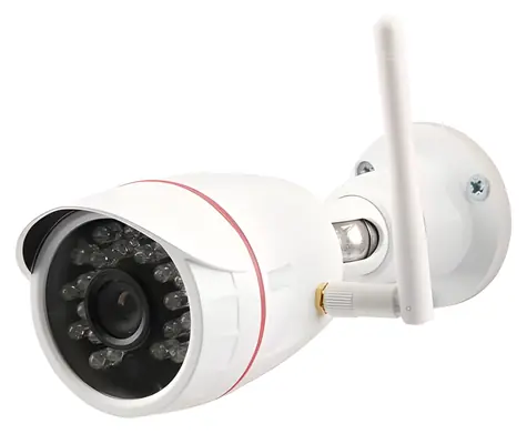 Olympia OC 1280P biela / Vonkajšia IP kamera / HD / IP65 / IR / Wi-Fi / LAN / Protect/ProHome