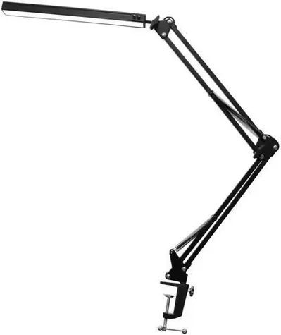 Avide ABLDL-DM-12W čierna / LED stolná lampička so svorkou / stmievateľná / 12W / 450 lm