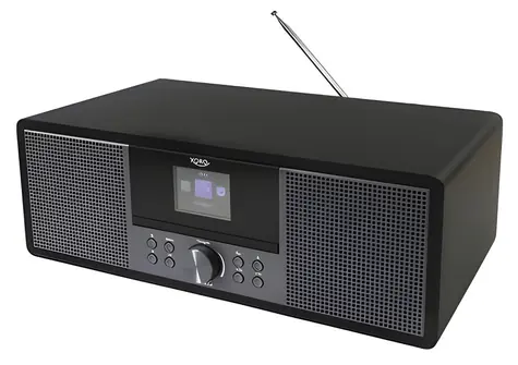 Xoro HMT 600 V2 čierna / Internetové rádio / DAB+ / FM / WiFi / BT / CD