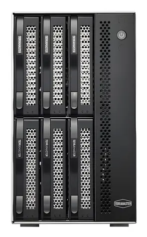 TerraMaster D6-320 čierna / Skriňa DAS / 6x 2,5 "/3,5" SATA / USB 3.2 Gen 2 Type-C 10Gbps / Diskless
