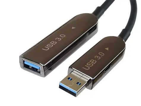 PremiumCord predlžovací optický AOC kábel USB 3.0/2.0 A(M)-A(F) / 7 m