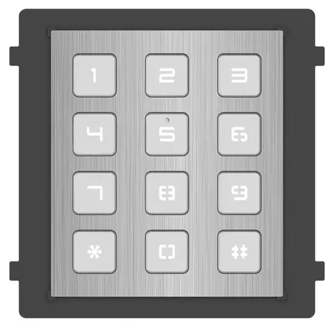 HIKVISION DS-KD-KP/S / Modul interkomu s klávesnicou / nerez