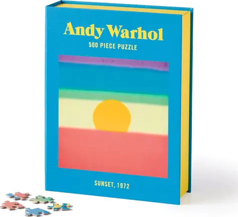 Galison Puzzle Andy Warhol: Západ slnka / 500 dielikov / 35,6 × 47 cm