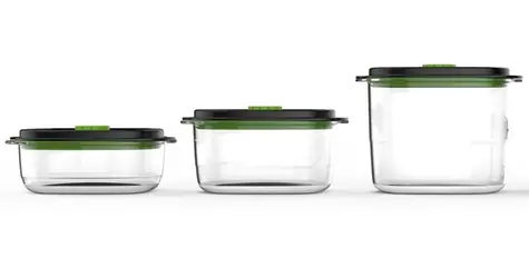 FoodSaver FFC026X / Vákuové dózy / 0,7 l, 1,2 l, 1,8 l / bez BPA