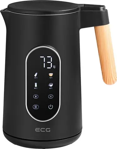 ECG RK 1799 SMART čierna / Rýchlovarná kanvica / 1,7 l / 12 teplôt / LED displej / 1800-2200 W