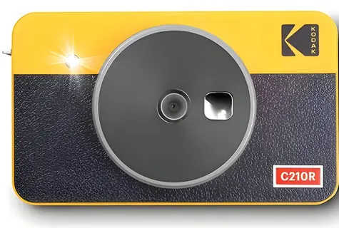 Kodak Mini Shot Combo 2 Retro žltá / Fotoaparát s okamžitou tlačou / 10,2 Mpx / CMOS / LCD displej / 4Pass tlač