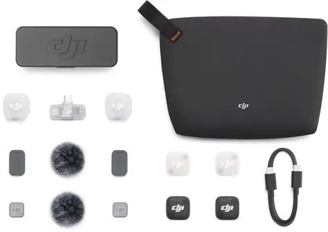DJI Mic Mini 2 (2 TX + 1 Mobile RX + Charging Case) / Bezdrôtový mikrofón / 2 vysielače & 1 prijímač & nabíjacie púzdro