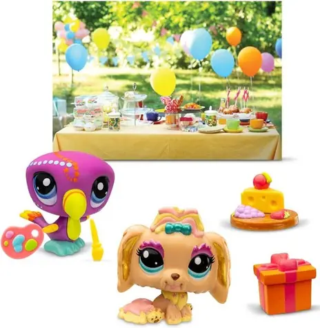 Hasbro Littlest Pet Shop Petfluencers / 2 figúrky / 4 doplnky