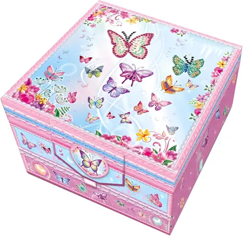 ALLTOYS Tajná listová sada Motýľ / Listová sada / pre deti / vr. ozdobného pera
