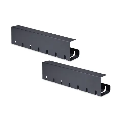 StarTech káblový žľab pod stôl čierna / Káblový žľab / oceľ / 530×110×130 mm / nosnosť 5 kg