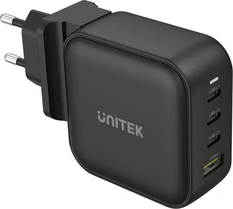 Unitek P1112ABK / Nabíjačka / 1x USB-A / 3x USB-C / 5 A