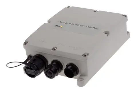 AXIS Midspan 30W / PoE injektor / IEEE 802.3 AF / Outdoor