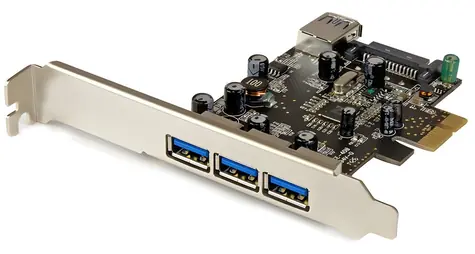 StarTech PCI karta USB 3.0 4 porty / Radič USB / PCIe / 4X USB-A / Renesas / NEC µPD720202