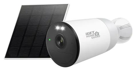iGet HOMEGUARD HGWBK355S / Vonkajšia IP kamera / 2K QHD / solárny panel / batéria / Wi-Fi