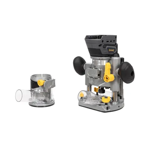 GRUNDER DB18V-061 18V / Aku horná frézka / Bezkefový motor / 2 základne