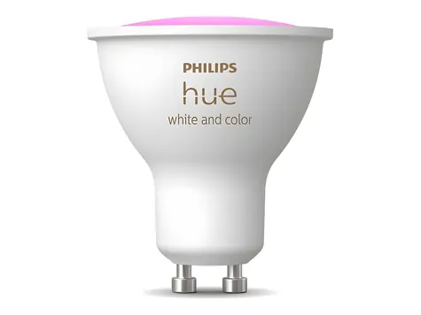 Philips Hue WCA GU10 4.2W / Múdra LED žiarovka / 400 lm / 16 mil. farieb / 2000-6500 K / stmievateľná
