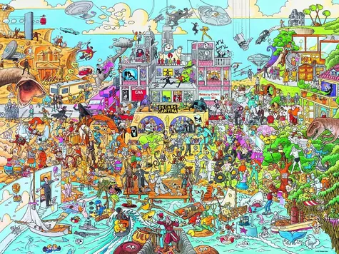HEYE Puzzle Hollyworld / 1500 dielikov / 80 × 60 cm