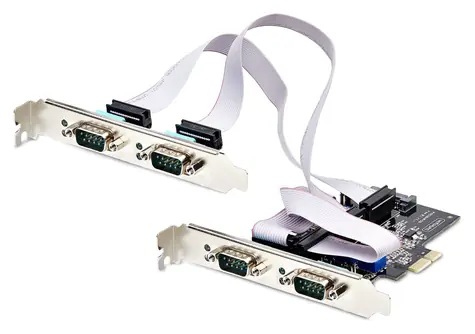 StarTech PCIe karta 4X sériový RS232 / Radič / PCIe x1 / Asix AX99100