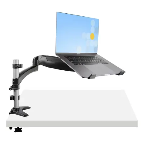 StarTech Stolné rameno na notebook čierne / Držiak / VESA 75x75, 100x100 mm / Nosnosť 8 kg / Hliník