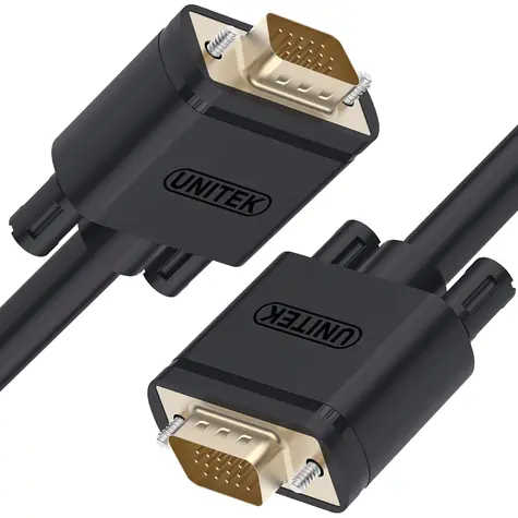 Unitek Y-C508G čierna / Kábel VGA (D-Sub) - VGA (D-Sub) / 20 m