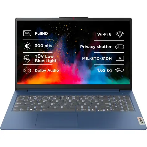 Lenovo IdeaPad Slim 3 15ABR8 modrá / 15.6" FHD / AMD RYZEN 5 5625U 2.3GHz / 8GB / 512GB SSD / AMD Radeon / W11H