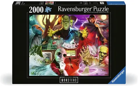 Ravensburger Puzzle Universal Monsters / 2000 dielikov / 98 x 75 cm