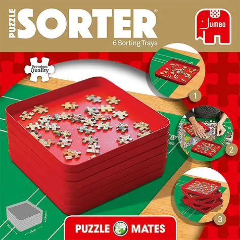 JUMBO Triedič na puzzle Puzzle Mates / Misky na triedenie dielikov / 6 ks