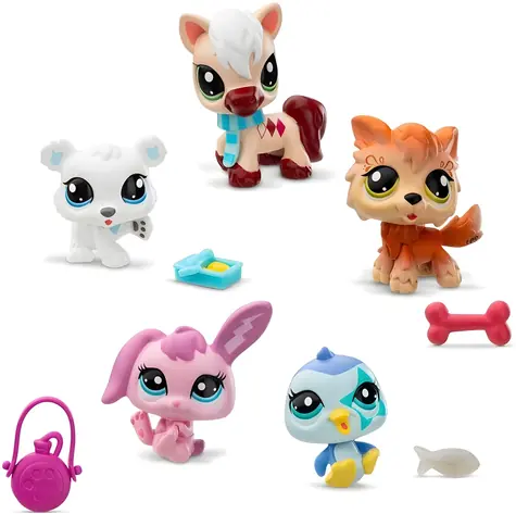 Hasbro Littlest Pet Shop Set zimných zvieratiek 5 ks / cca 4-5 cm / od 3 rokov