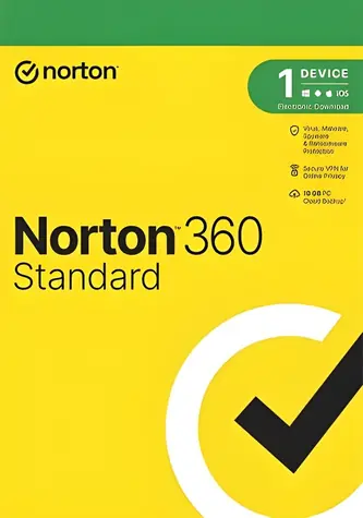 Norton 360 Standard / Antivírusový softvér / cloudové úložisko 10 GB / 1 zariadenie / 2 roky