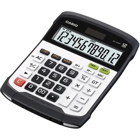 Casio WD-320MT / Kalkulačka / vodeodolná / 12-miestny displej / IP54