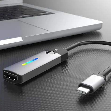 J5Create USB-C na HDMI 2.1 čierna / Adaptér / 8K / 144Hz / 0,1 m