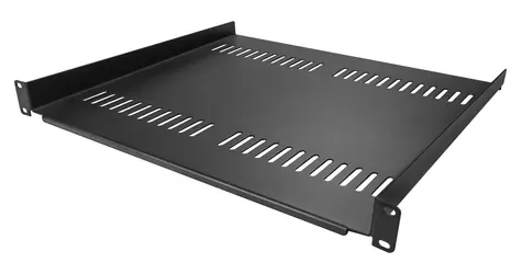 StarTech Rack polica 1U, 2 ks / Rack polica / 19" / perforovaná / nosnosť 20 kg / oceľ