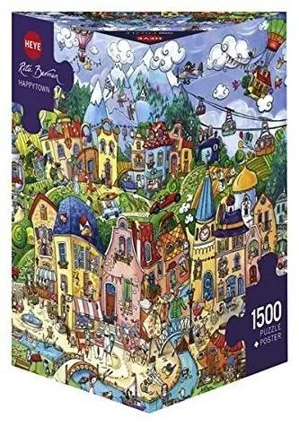 HEYE Puzzle Veselé mestečko / 1500 dielikov / 80 x 60 cm