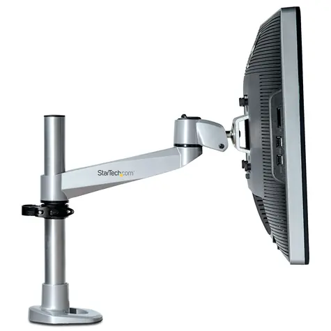 StarTech Stolové rameno na monitor strieborné / Rameno na monitor / 12”-34” / Nosnosť 14 kg / Náklon -15° až 90°
