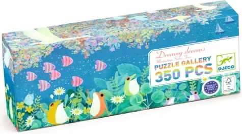 DJECO Panoramatické puzzle Snívanie / 350 dielikov / 97 x 33 cm