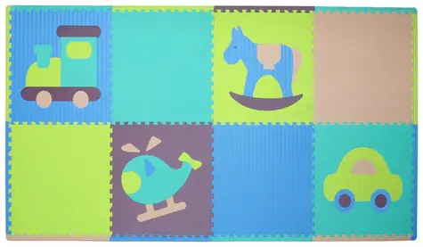 BABY GREAT Penové puzzle Chlapčenské hračky / 20 dielikov / 244 × 124 cm / od 3 rokov