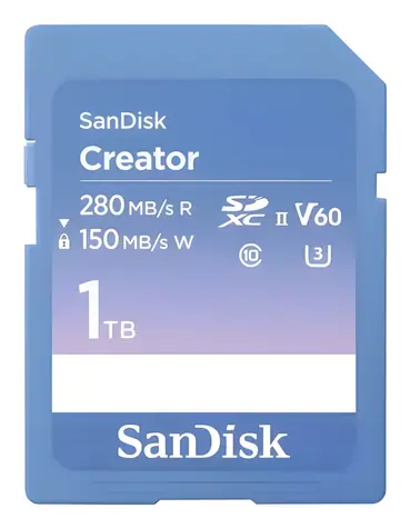 SanDisk Creator SDXC 1TB / Pamäťová karta SD / UHS-II U3 / V60 / Class 10