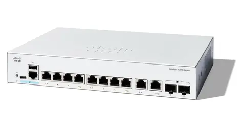 Cisco Catalyst 1300-8T-E-2G / Switch / L3 riadený / 8x GbE RJ-45 / 2x GbE/SFP combo