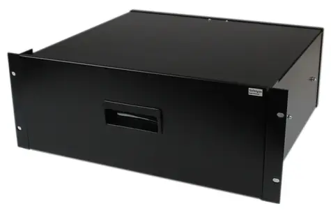 StarTech 4U polica do racku čierna / Polica / Oceľ / 25 kg / 402x352x146 mm