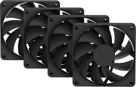 HYTE FA12 4ks čierna / Ventilátor / 120 mm / 1500 RPM / 28 dB / 4-pin PWM