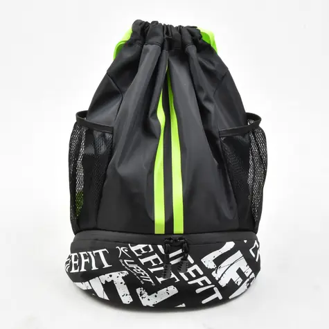 Lifefit Športový batoh čierno-zelený / Batoh / 28 l / Bočné vrecká