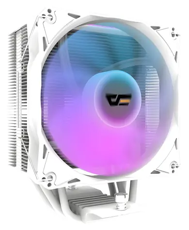 darkFlash Z4 PRE MIST biela / Chladič CPU / 1x 120mm ARGB PWM / TDP 200W / Intel + AMD
