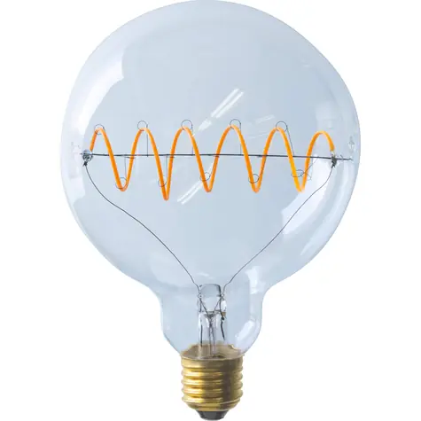 SEGULA Bridge Globe 125 Curved PLUS číra / LED žiarovka / E27 / 6,5 W / 1900K / stmievateľné