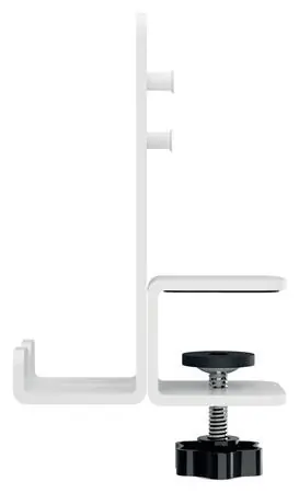 Leitz Ergo 65490000 biela / Organizér pracovného stola / pre notebooky do 15" / hrúbka dosky do 35 mm