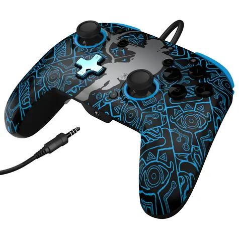 PDP Rematch Sheikah Shoot Glow in the Dark / Herný ovládač / drôtový / USB / 3 m / Nintendo Switch